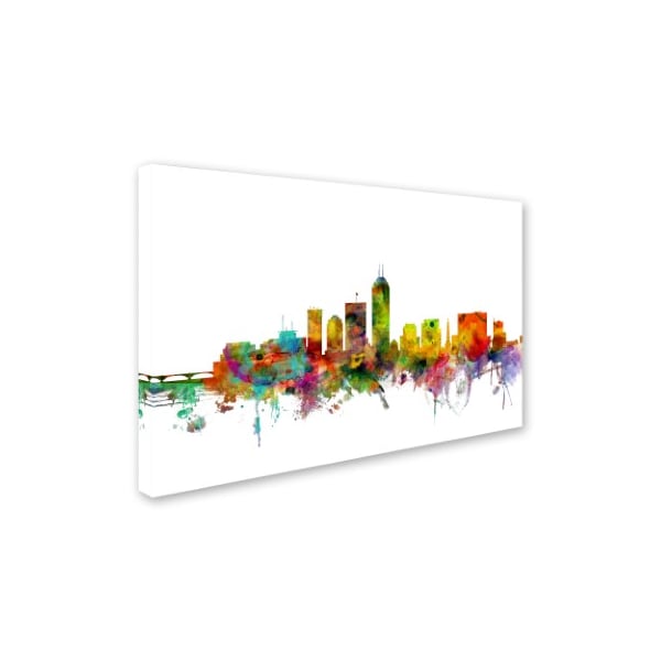 Michael Tompsett 'Indianapolis Indiana Skyline' Canvas Art,12x19